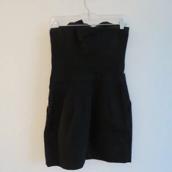 JENNI KAYNE Black Strapless Silk Lined Bustier Mini Dress - Size US 2 - Picture 10 of 16